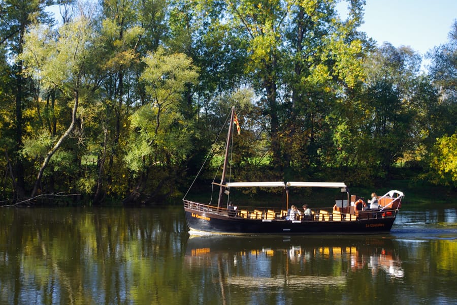 Bateau sur la Dordogne